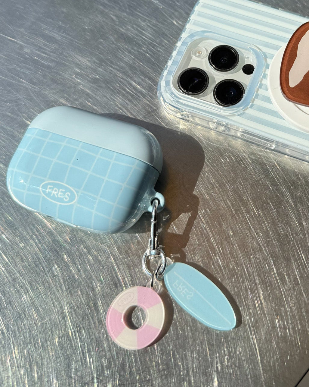 Blue Pudding Airpods Case