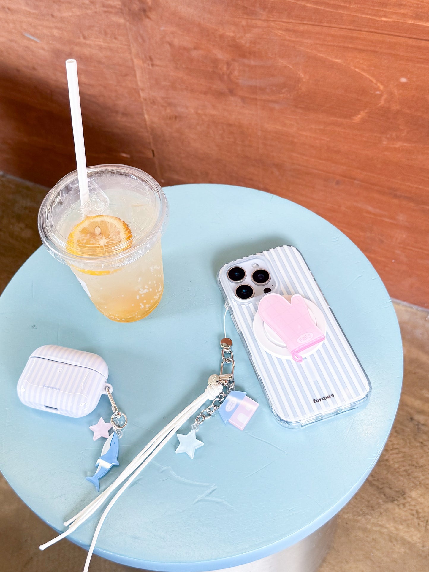 Blue Soda Airpods Case