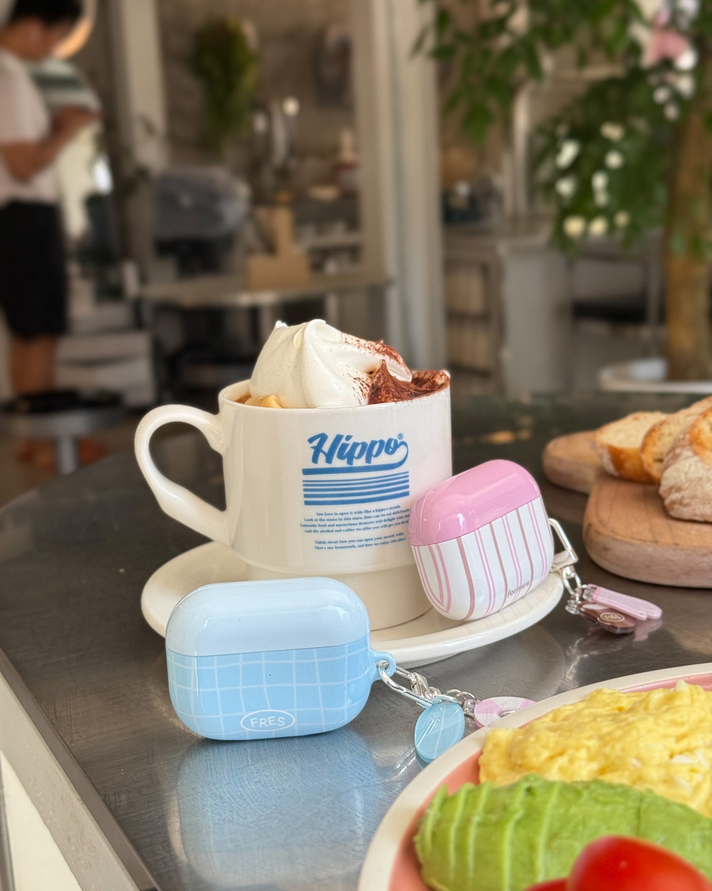 Pink Vanilla Latte Airpods Case